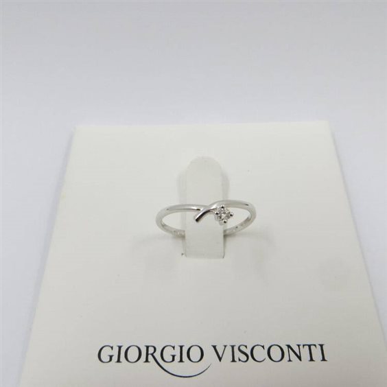 Anello Giorgio Visconti Donna in Oro bianco Diamante 0.04 Ct AB16313 - AB16313